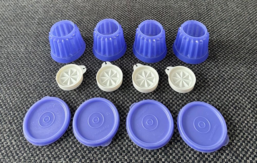 Tupperware Puddingförmchen, Vintage, 4 Stück (Neu und originalverpackt ...