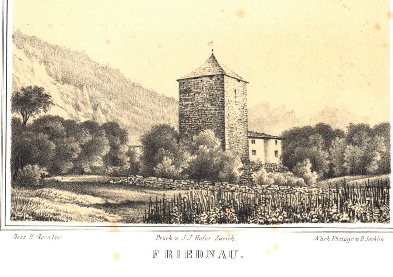 Stiche: Zizers Friednau Tonlithographie – Gebraucht aus Rafz von Helvet32 1