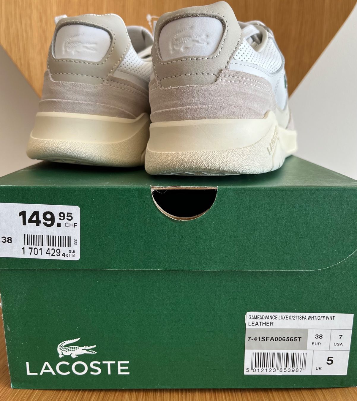 Lacoste Damenschuhe: LACOSTE GAME ADVANCE LUXE 07211 SFA  Gr. 38 - NEU – Neu und originalverpackt aus Zollikon von Svch 5