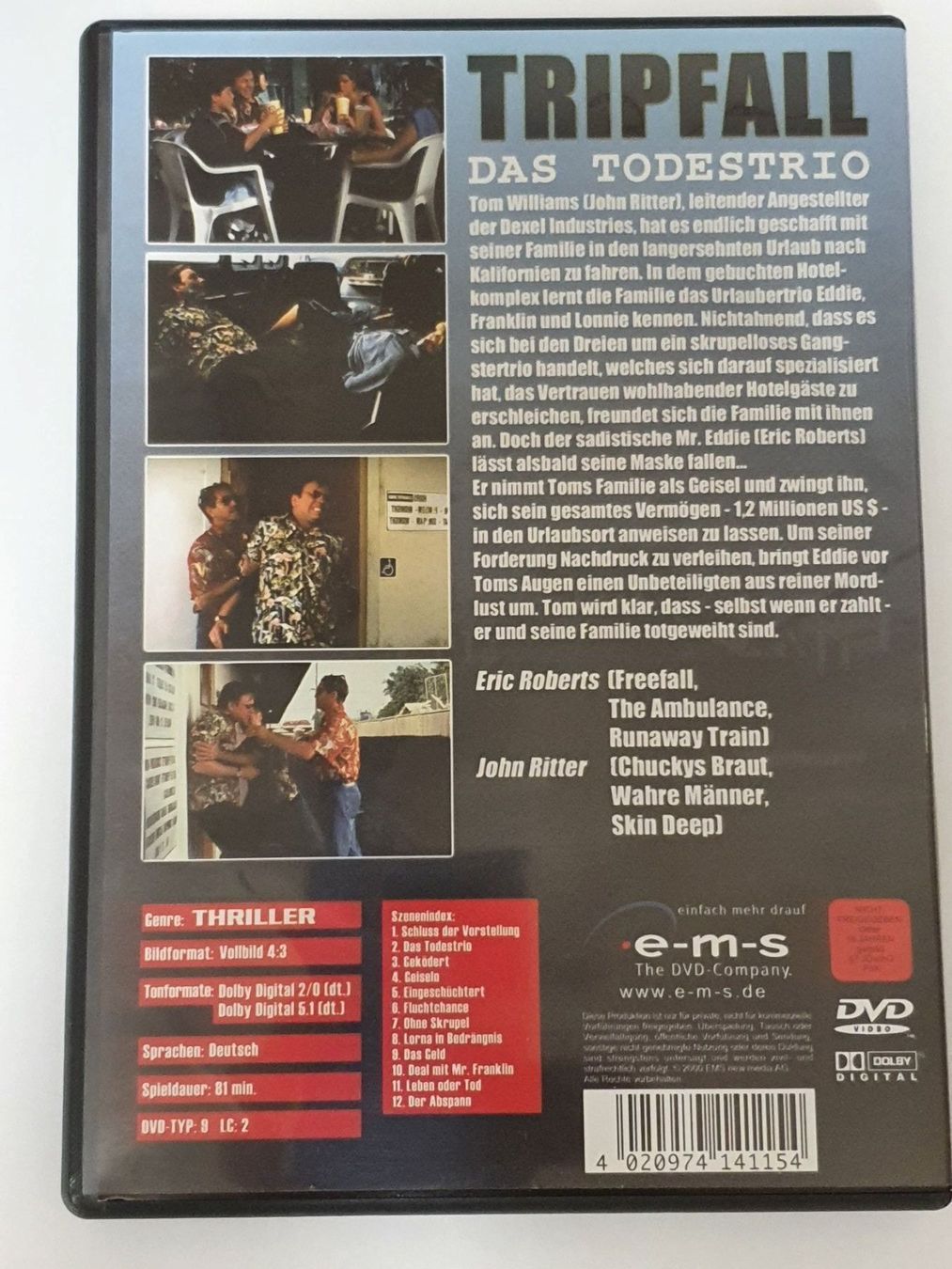 Tutti i DVDs: Tripfall - das Todestrio DVD – Usato da Oberdorf BL venduto da BaldenEagle 2