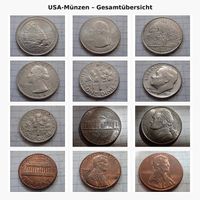 USA Münzsammlung  84 Münzen
