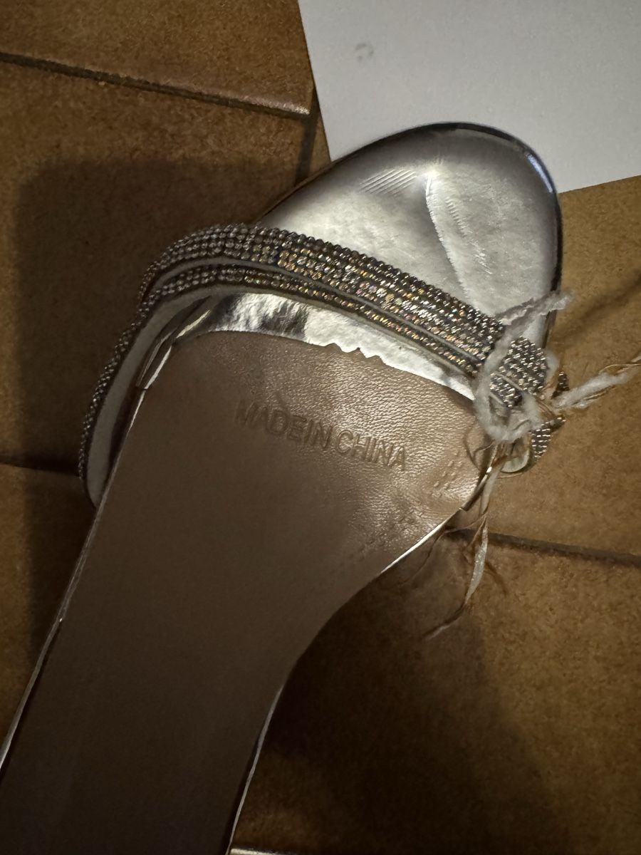 Scarpe da donna: Sandales argentées à strass taille 40 marina – Nuovo e nell'imballaggio originale da Veyrier venduto da kimedovapa 3