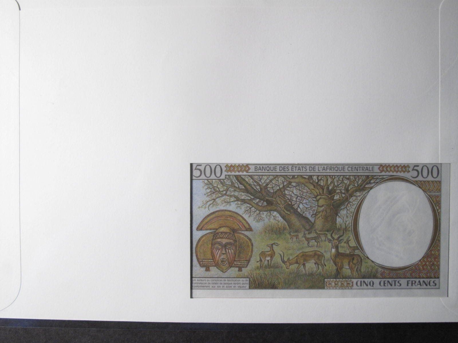 Banconote: Banknotenbrief Kongo 1993 – Usato da Wil SG venduto da fva01 1