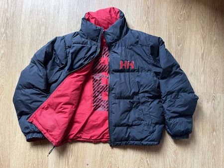Daunenjacke Helly Hansen dunkelblau rot Grösse M