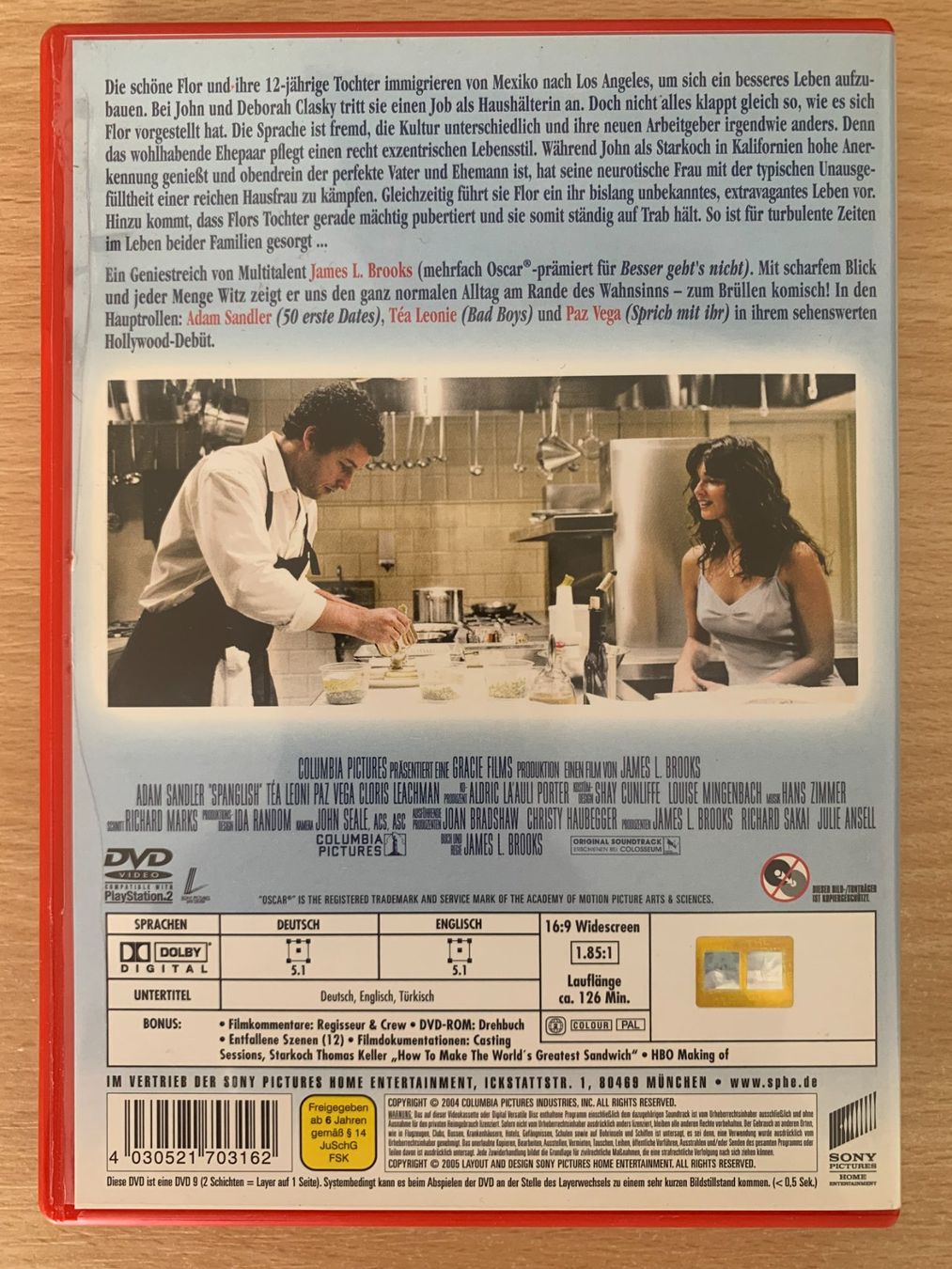 Tutti i DVDs: Spanglish – Usato da Zürich venduto da recordman01 1