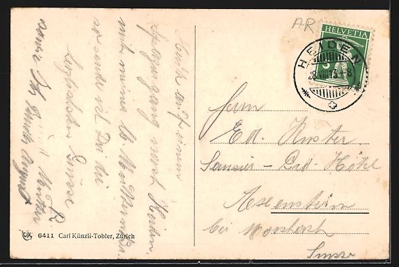 Cartoline postali: Heiden, Ortsansicht, Kühe auf der Weide – Usato da Berlin venduto da bartko-reher 1