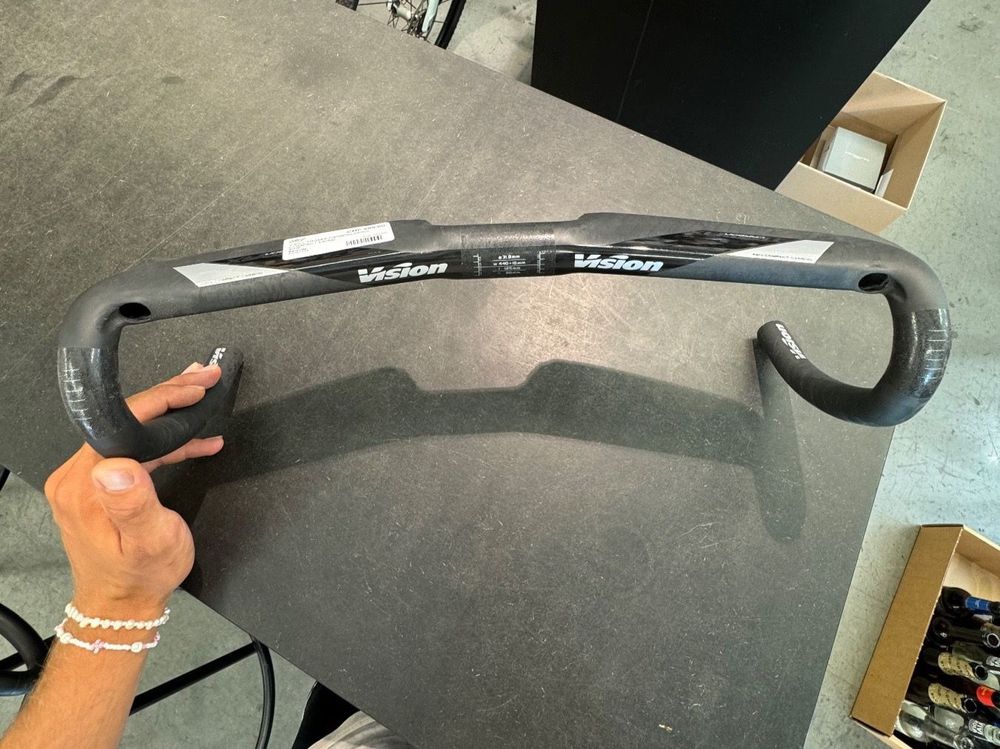 Guidon Carbone VISION TRIMAX Aero - Drop Bar 420+10 Mm - Noir - Occasion