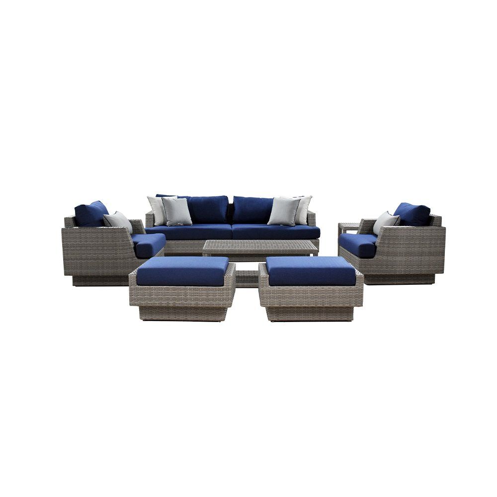 Tischset: Rattanlounge MELBI inkl. Abdeckung - Hellgrau – Neu und originalverpackt aus Wallenwil von toesstal-vertrieb 3