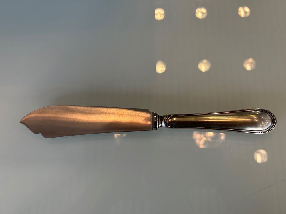 Jezler Posate: 1mal Silber Messer 800erJezler 25.5 cm lang wie neu – Usato da herisau venduto da hb_gold