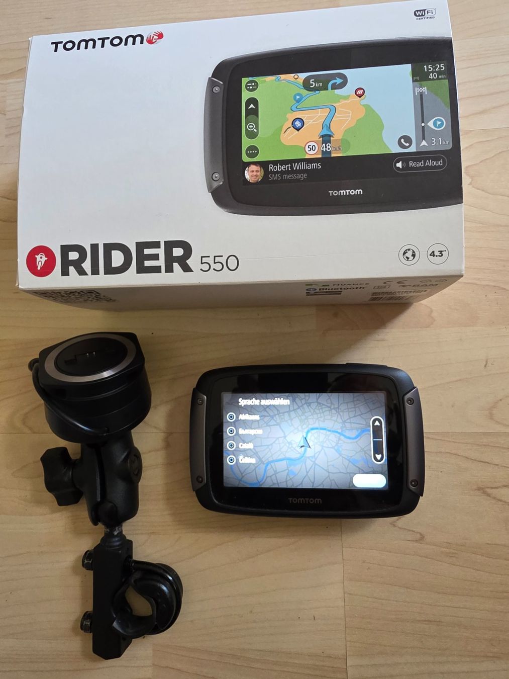 Tomtom Navigatori: TomTom Rider 550 Navigationsgerat mit Halterung – Usato da Winterthur venduto da Marcello66
