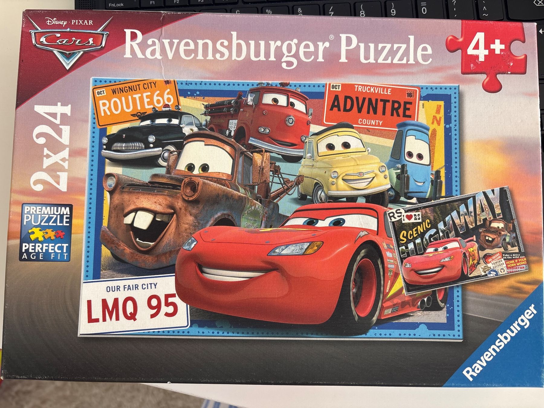 Ravensburger Puzzle: Lightning McQueen Puzzle 2x24 PCS – Usato da Cully venduto da Maar_K 2