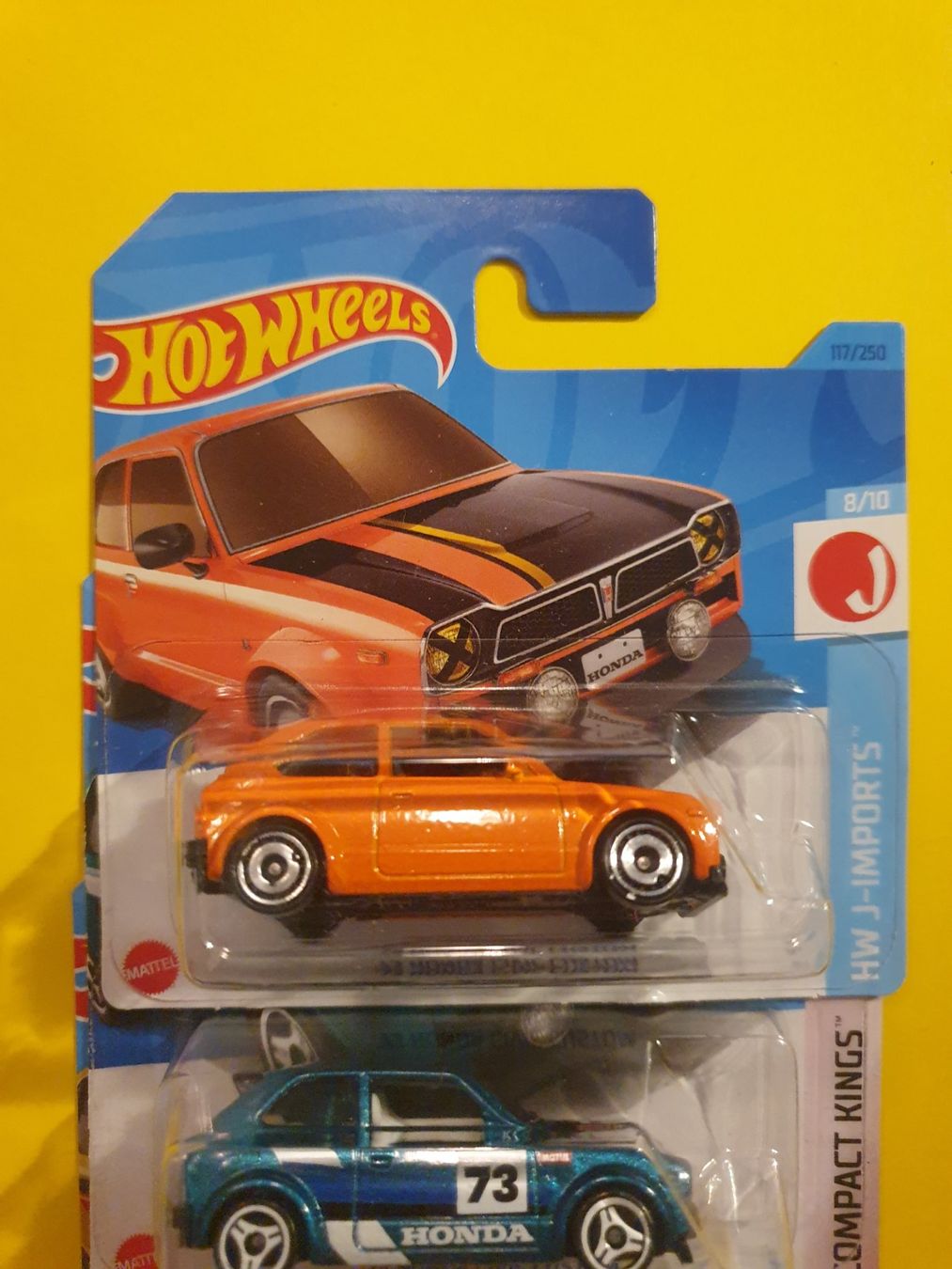 Hot Wheels Modellini d'auto: 3 x Hot Wheels '73 HONDA CIVIC CUSTOM – Nuovo e nell'imballaggio originale da Oftringen venduto da Rotor 3