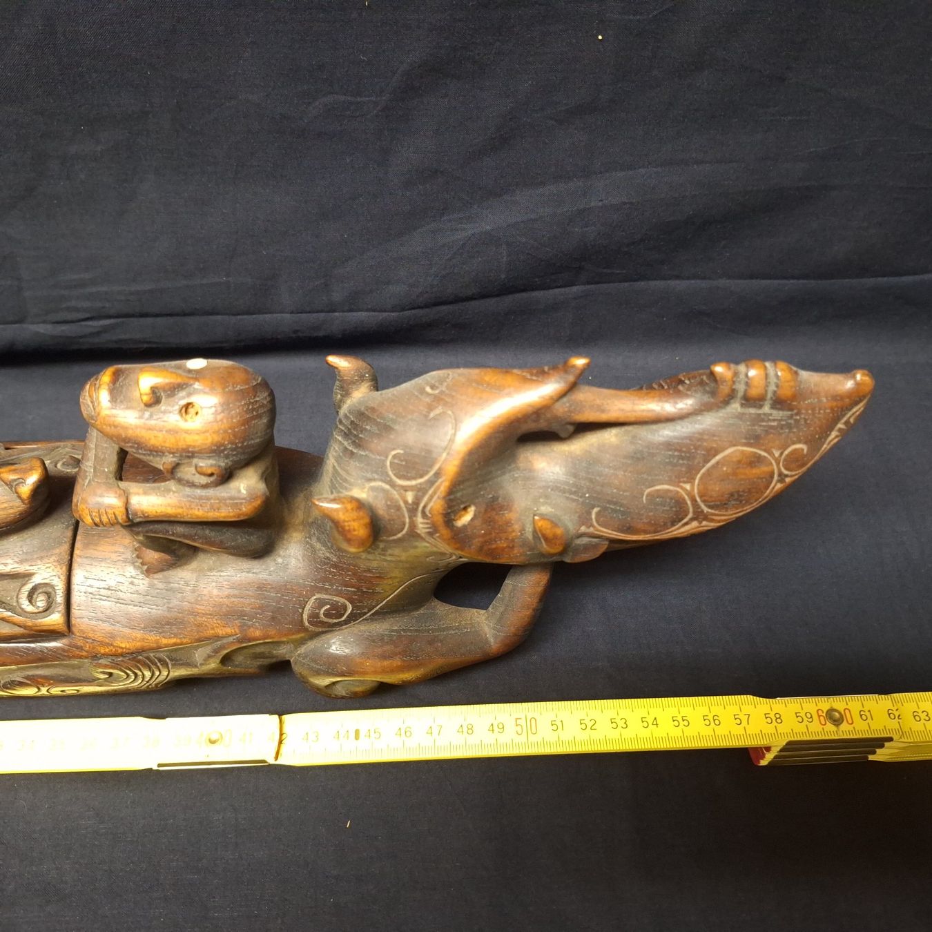 Tutte le decorazioni: Versand möglich! Originelle Holzschatulle, Drache, Echse – Usato da Winterthur venduto da Goldpipau 9