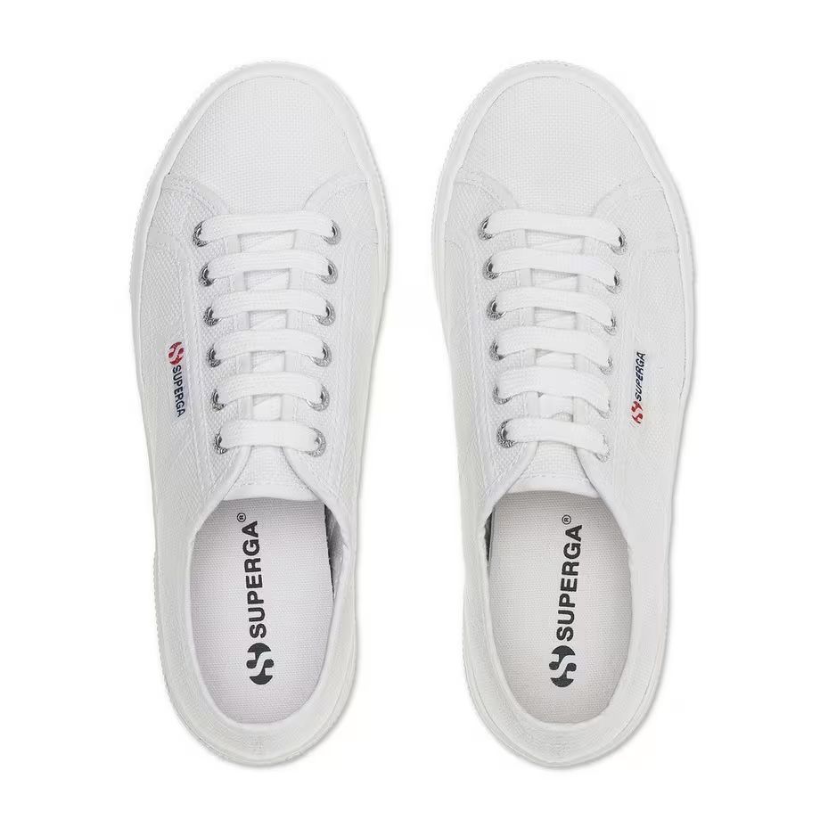 Superga Scarpe da donna: Superga weisse Leinenschuhe Gr. 39 – Usato da Zürich venduto da blancali 7