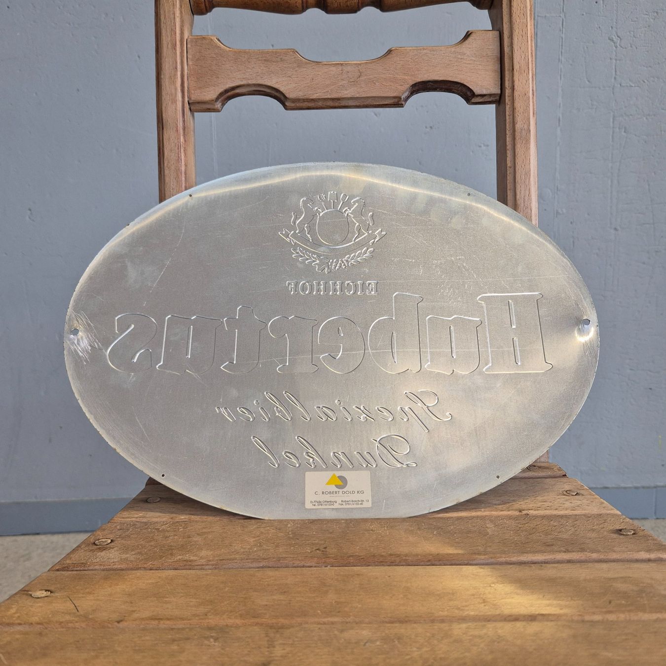 Eichhof Insegne: Eichhof Hubertus Werbeschild Blechschild Schild Bierwerbung – Usato da Nottwil venduto da Wondewa-Shop 4