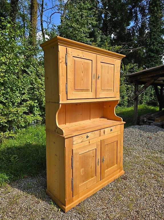 Credenze: Antikes Küchenbuffet / Vitrine / Bauernbuffet aus Tanne – Usato da Bern venduto da Sandroid17 2