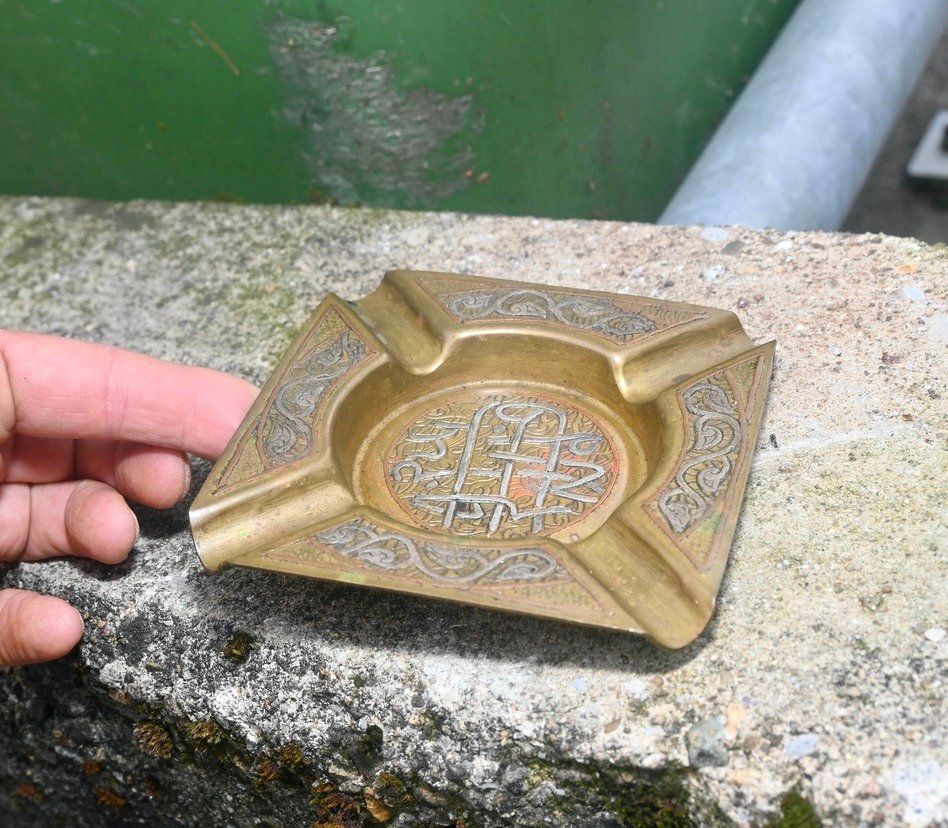 Portacenere: VINTAGE messing ASCHENBECHER orientalisch – Usato da Pfaffhausen venduto da mono_rec 1