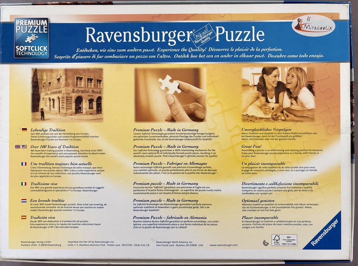 Ravensburger Puzzle: Puzzle 1000 Teile, gemaltes Paris – Usato da Baden venduto da hel_p5bg 1