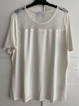 Judith Williams T-Shirt mit Spitze, neuwertig, Grösse 42/44