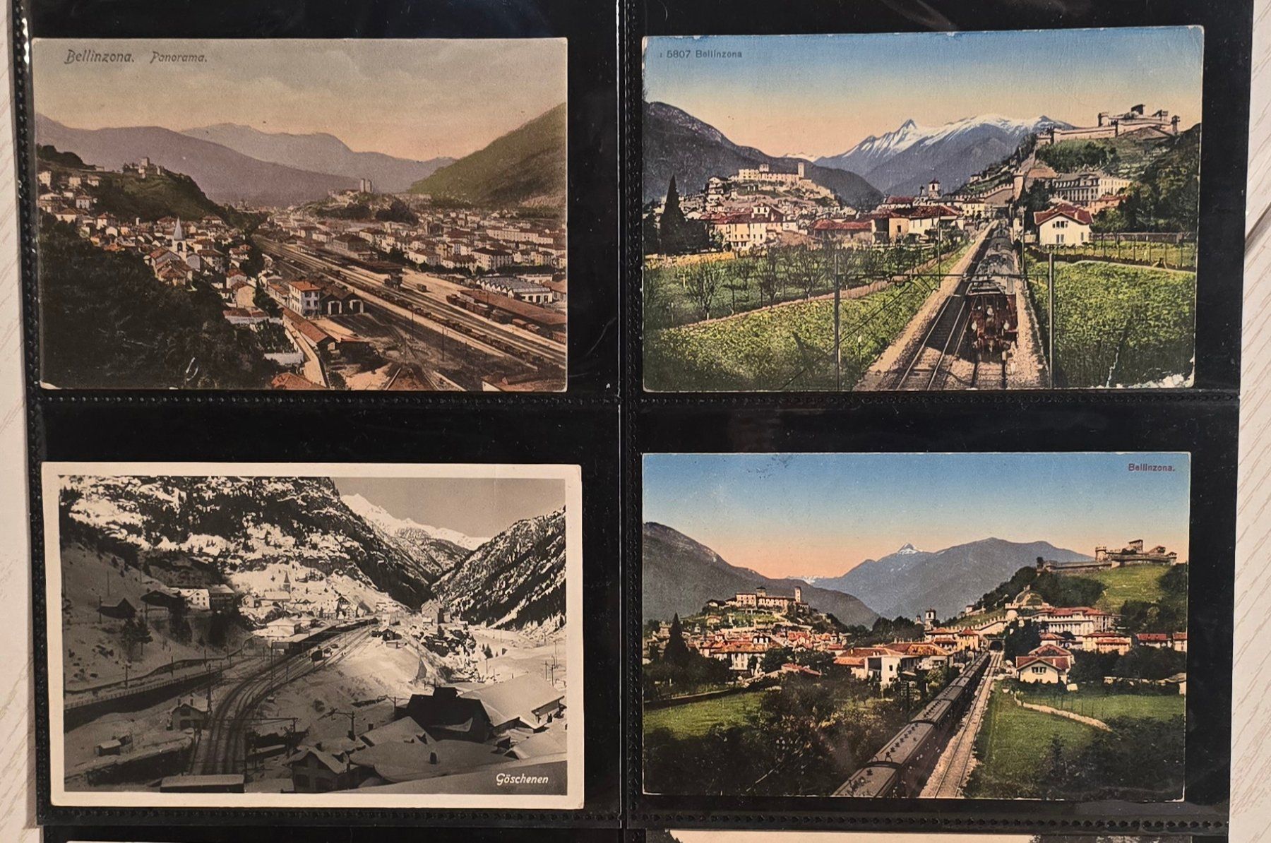 Cartoline postali: SBB - "GOTTHARD" - Bahn - 13 Stück - uralte POSTKARTEN - gel – Usato da Biel/Bienne venduto da Fischhene 1