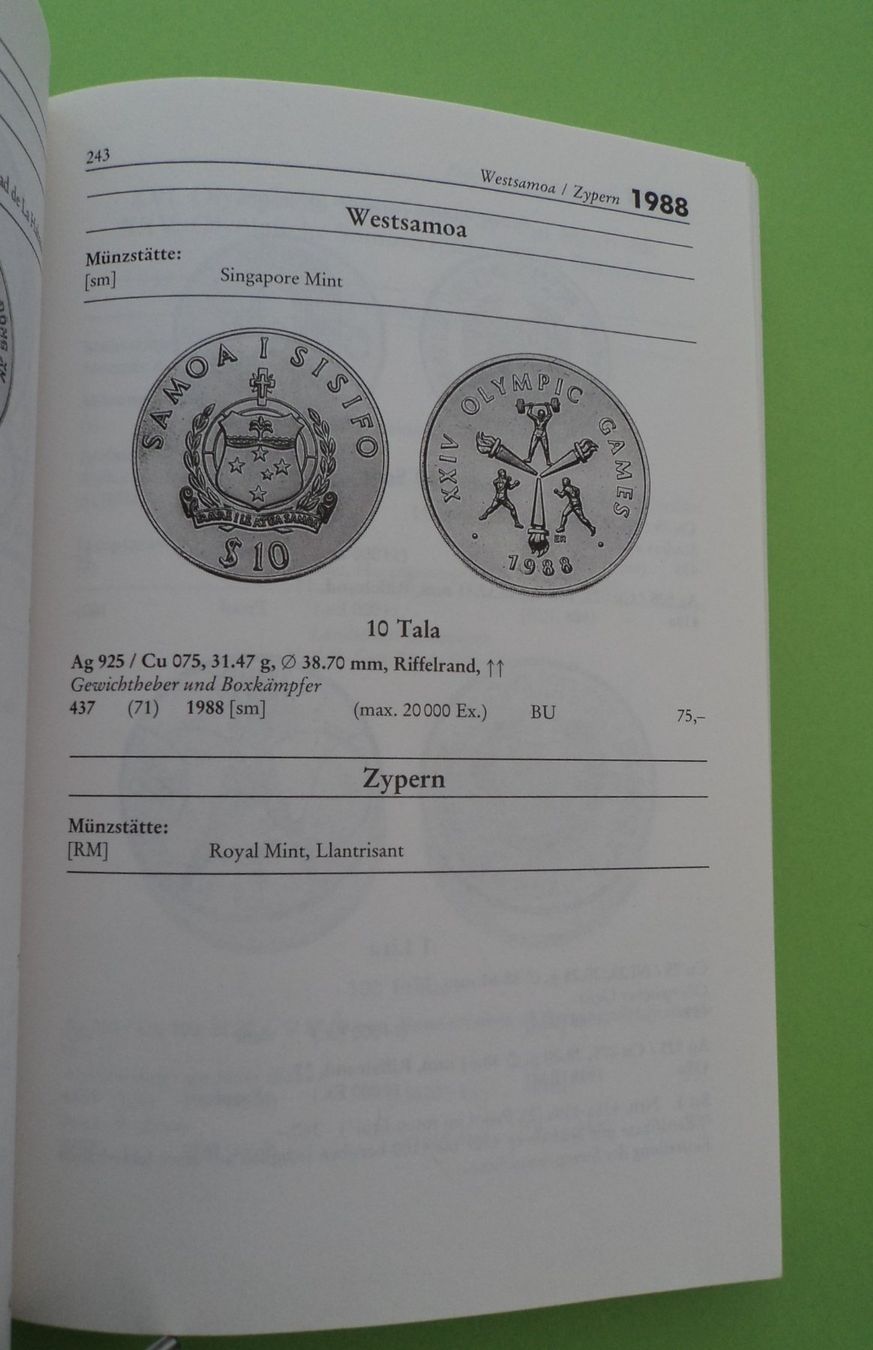 Libri: Olympia Weltmünzkatalog – Nuovo (secondo la descrizione) da Basel venduto da maripas17 6