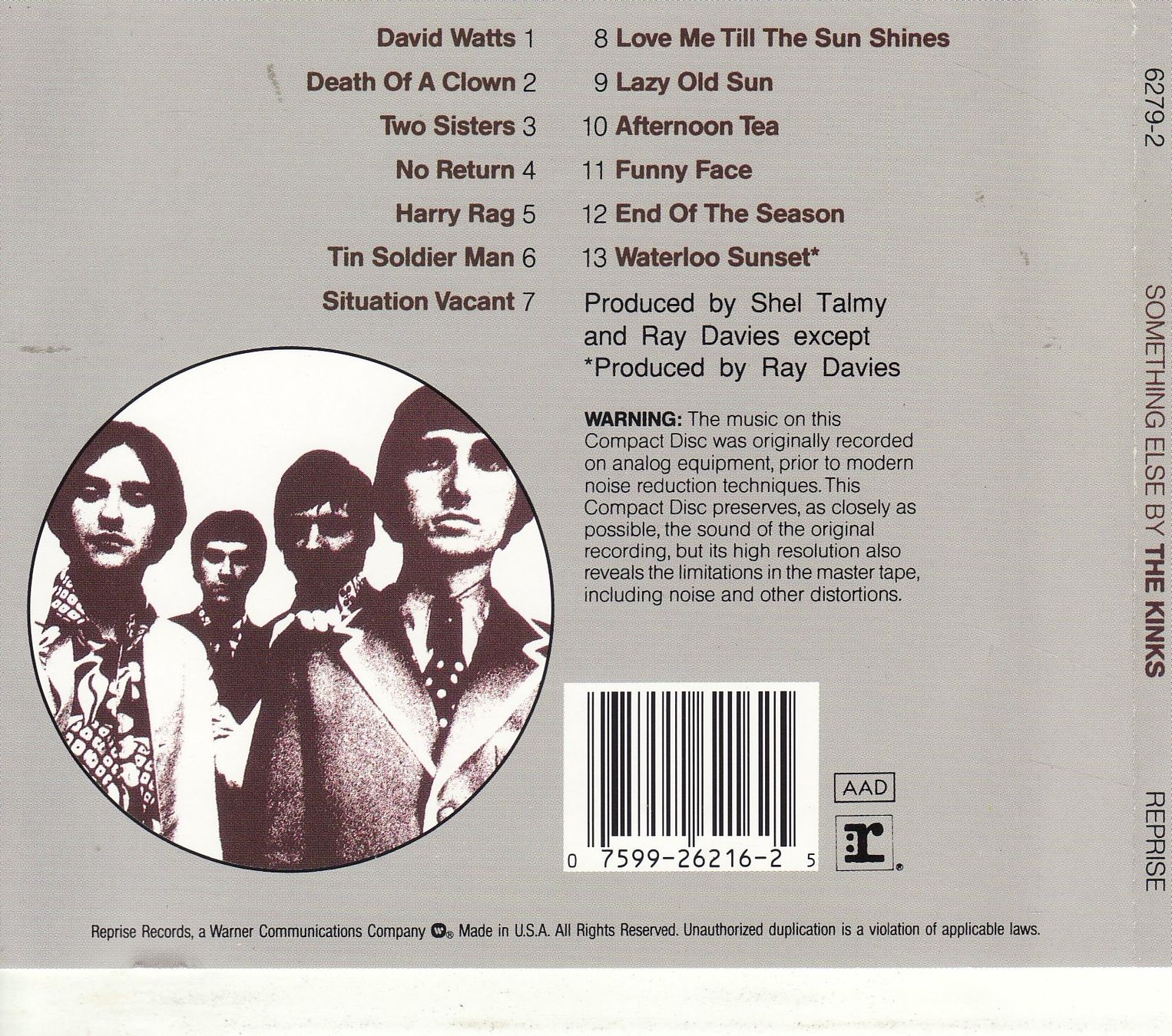 CDs: The Kinks – Something Else By The Kinks – Neu (gemäss Beschreibung) aus Boussens von catfood01 1
