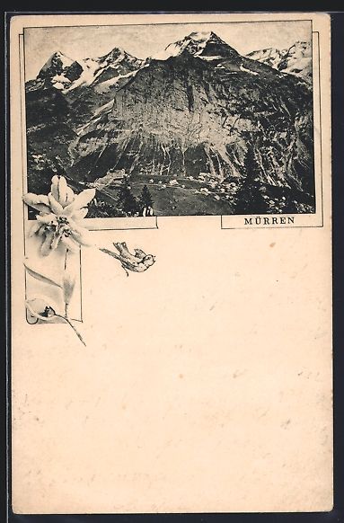 Ansichtskarten: Vorläufer-AK Mürren, 1895, Ortsansicht – Gebraucht aus Berlin von bartko-reher
