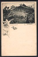 Vorläufer-AK Mürren, 1895, Ortsansicht