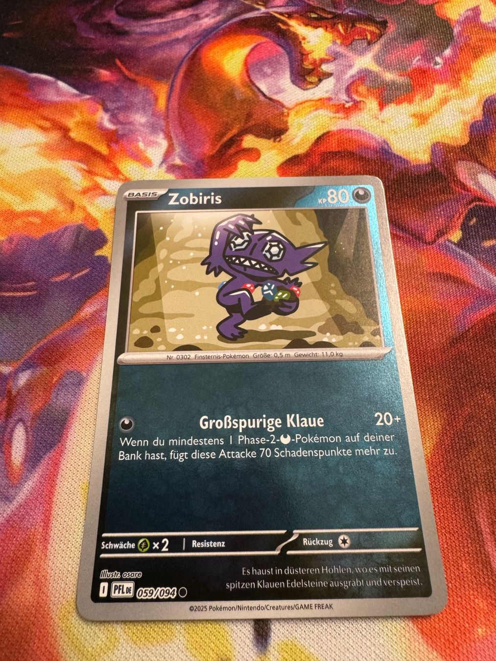 Pokémon Carte collezionabili: Zobiris (PFL 059) / Reverse Holo / Fatale Flammen – Nuovo (secondo la descrizione) da Bülach venduto da CherryBlu