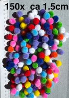 150x Filz Pompom Bällchen 1.5mm  für Allerlei Kreative Ideen