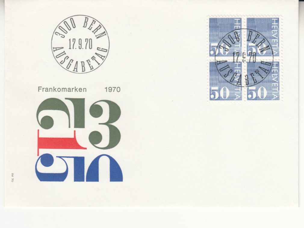 Tutti i francobolli: SBK 483 - 485 im 4er-Block FDC – Usato da Bürglen TG venduto da StampGraf 3