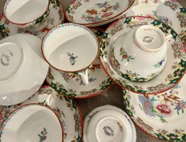 Ancien service thé/café 58 pièces porcelaine MINTON 1861