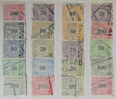 SWITZERLAND: Lot des timbres ferroviaires, O