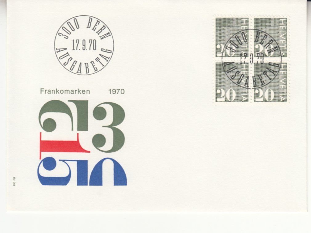 Tutti i francobolli: SBK 483 - 485 im 4er-Block FDC – Usato da Bürglen TG venduto da StampGraf 2