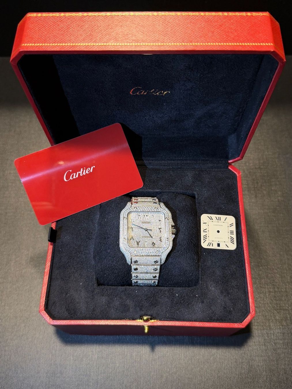 Cartier Orologi: CARTIER - SANTOS - ICED OUT VS DIAMANTEN – Usato da Baden venduto da Gilani_Lux_AG 2