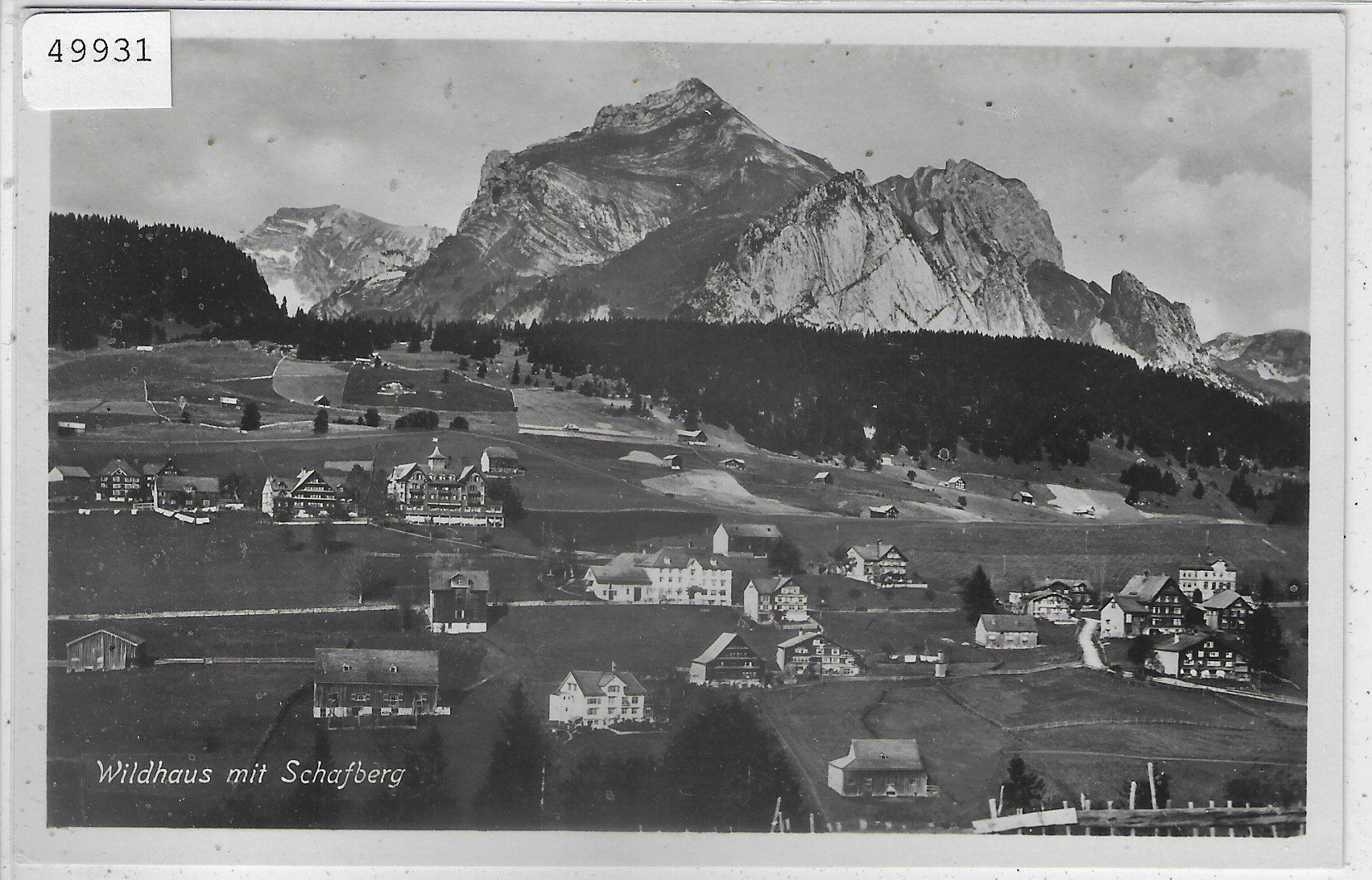 Ansichtskarten: Wildhaus mit Schafberg – Gebraucht aus Ettingen von Kartenplanet