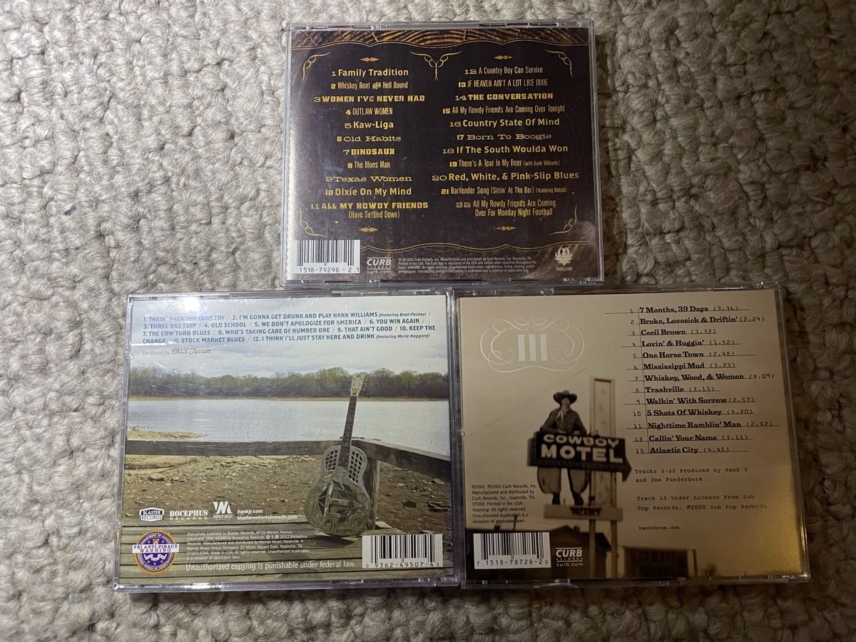 CDs: 3 x Hank Williams Jr. – Neu (gemäss Beschreibung) aus Reinach AG von trigger7811 1