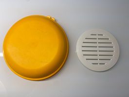 Tupperware Deckel mit Sieb gelb/grün