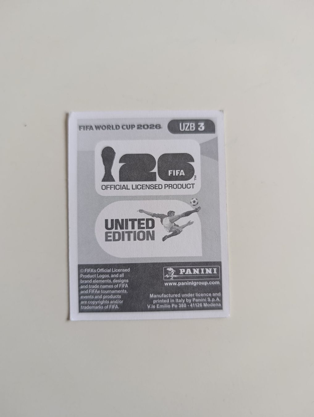Panini Cartes à collectionner: Panini World Cup 2026 UZB 3 Sayfiev – Neuf (Voir description) à Lavey-Village par pas_7xd2 1