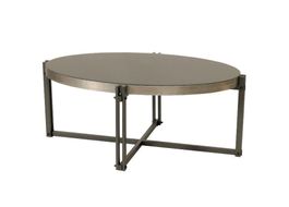 Vintage Couchtisch Alu /glas