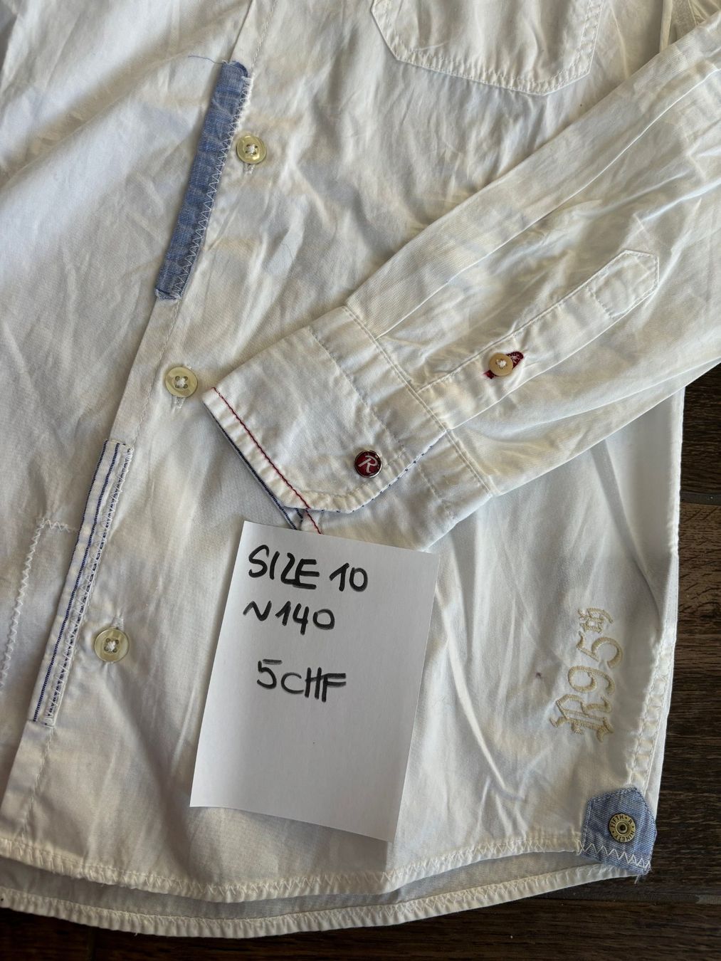 Camicie, T-shirt & Polo: Weisses Hemd grosse 10 (approx 140) – Usato da Schönenbuch venduto da ver_58wg 1