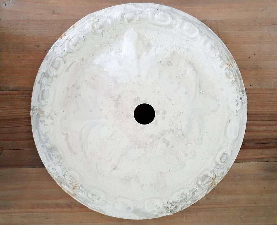 Loberon Tutte le decorazioni: Deckenrosette Wandrosette weiss Shabby Chic Landhaus weiss – Nuovo (secondo la descrizione) da Marbach SG venduto da ShabbyChicBrocante