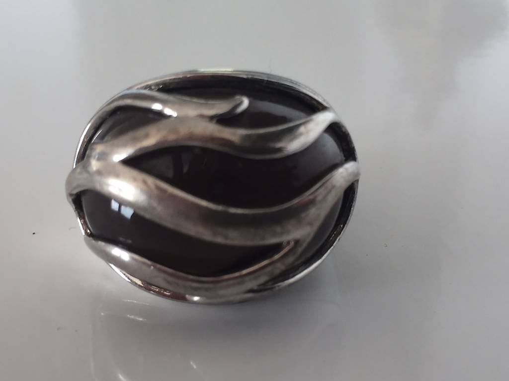 Bagues: Silberner Ring mit Stein – D'occasion à Thalwil par Suleigl 1