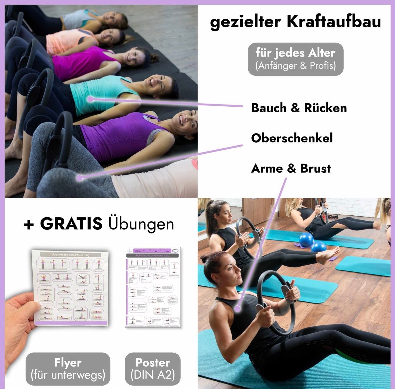 Hometrainer: Rutschfester & Superleichter Pilates Ring - Oberschenkeltrai – Nuovo e nell'imballaggio originale da Basel venduto da Seifehuesli 3