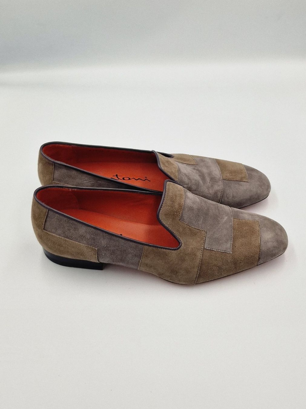 Santoni Scarpe da uomo: Santoni Mokassins Wildleder Patchwork Herren Grösse 43 – Usato da Affeltrangen venduto da Nataoli 1
