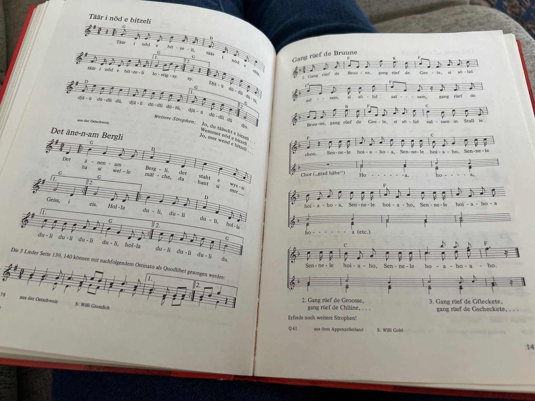 Bücher: Schweizer Singbuch 1982 – Gebraucht aus Champfèr von Rothli 2