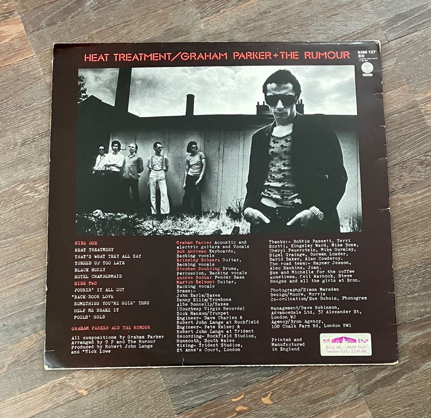 Schallplatten: GRAHAM PARKER - HEAT TREATMENT – Gebraucht aus steffisburg von Dstauffer 2