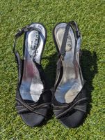 Sandalen Gr 38 Plateau mit silber Absatz