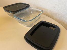2 Stück WMF Glas Tupperware/ Gratinform