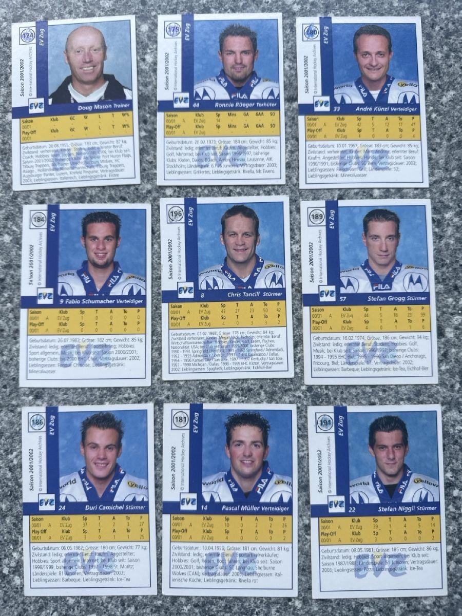 Cartes à collectionner: EVZ ZUGO 2001/2002 – D'occasion à Morbio Inferiore par Ecod 1